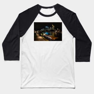 Skyline at night Baseball T-Shirt